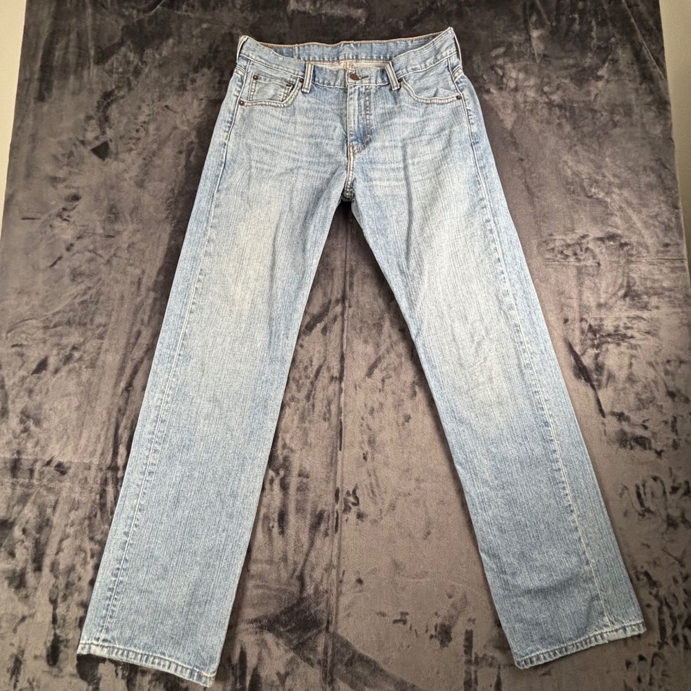 Levi 569 Loose Straight Jeans Mens 30x34 Light Wash Denim 00569-0601